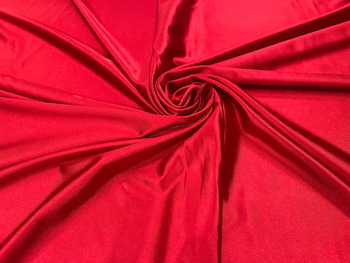Deluxe Shiny Polyester Spandex Fabric Stretch 58" Wide-Sold by The Yard.