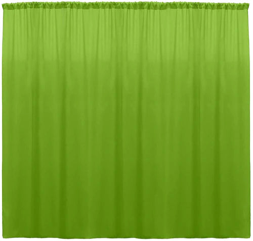 10 Feet Wide x 15 Feet High, Polyester Poplin SEAMLESS Backdrop Drape Curtain Panel.