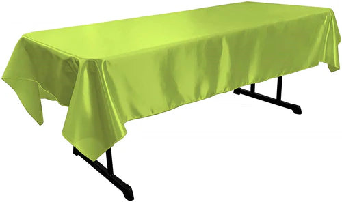 58" x 120" Rectangular Polyester Bridal Satin Table Tablecloth