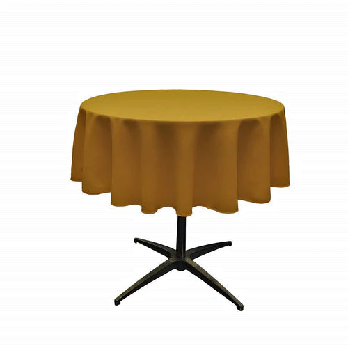 51" Round Polyester Poplin Table Overlay Good For A 40" Round Table With a 5" Round Drop Around