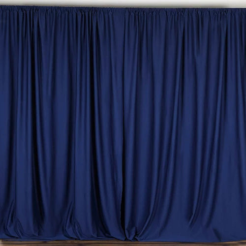 10 Feet Wide x 6 Feet High, Polyester Poplin SEAMLESS Backdrop Drape Curtain Panel.