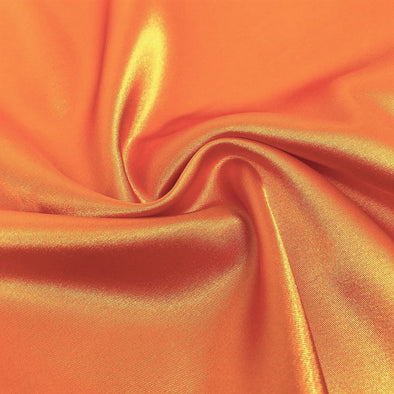 Orange Matte Satin (Peau de Soie) Duchess Fabric Bridesmaid Dress 60" Wide Sold By The Yard.