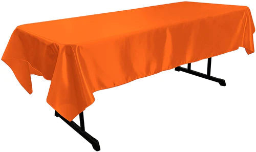 58" x 120" Rectangular Polyester Bridal Satin Table Tablecloth