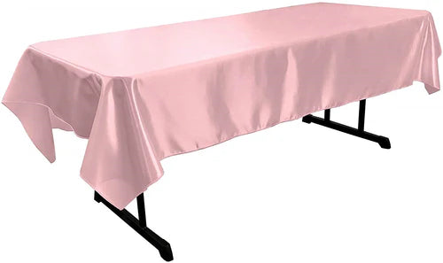 58" x 120" Rectangular Polyester Bridal Satin Table Tablecloth