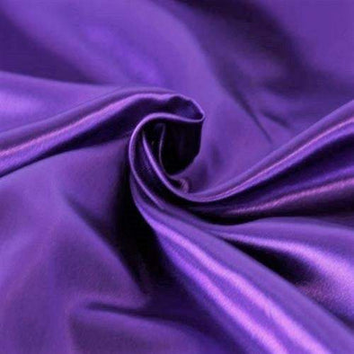 Purple Heavy Shiny Bridal Satin Fabric for Wedding Dress, 60" inches wide sold by The Yard.