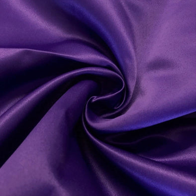 Purple Matte Satin (Peau de Soie) Duchess Fabric Bridesmaid Dress 60" Wide Sold By The Yard.
