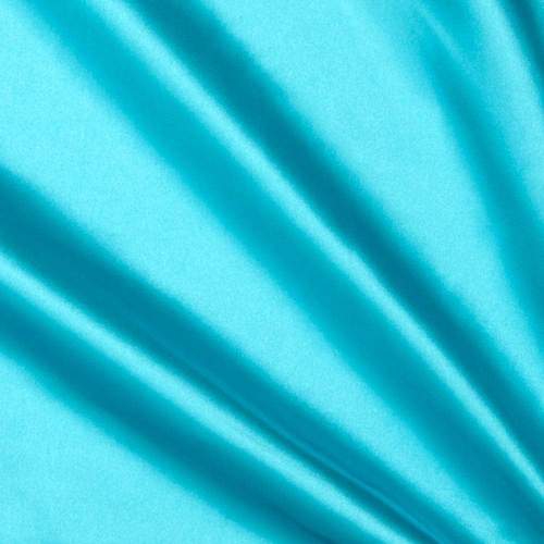 Aqua Heavy Shiny Bridal Satin Fabric for Wedding Dress, 60" inches wide sold by The Yard.
