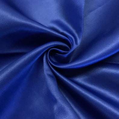 Royal Blue Matte Satin (Peau de Soie) Duchess Fabric Bridesmaid Dress 60" Wide Sold By The Yard.