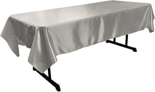 58" x 120" Rectangular Polyester Bridal Satin Table Tablecloth