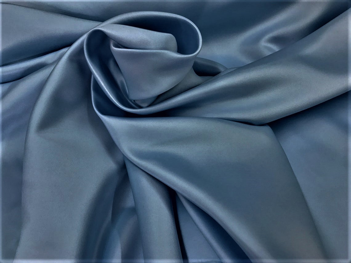 Royal Blue Silk Duchess Satin Fabric By The Yard