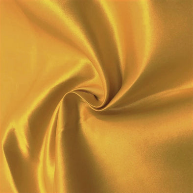 Sun Gold Matte Satin (Peau de Soie) Duchess Fabric Bridesmaid Dress 60" Wide Sold By The Yard.