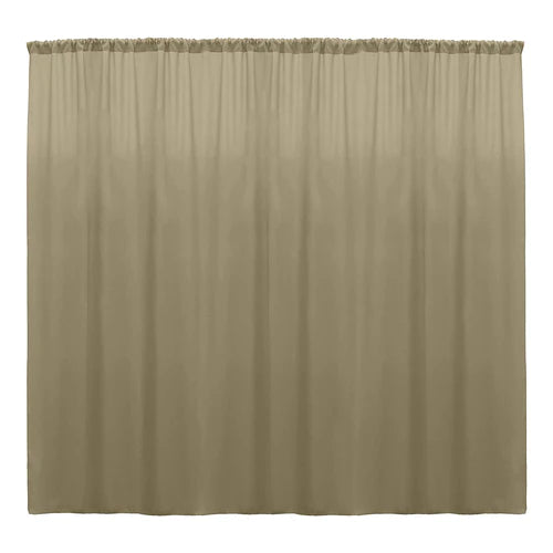 10 Feet Wide x 10 Feet High, Polyester Poplin SEAMLESS Backdrop Drape Curtain Panel.