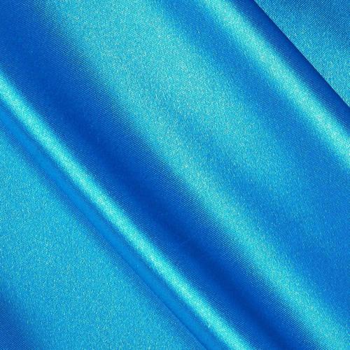 Turquoise Heavy Shiny Bridal Satin Fabric for Wedding Dress, 60" inches wide sold by The Yard.