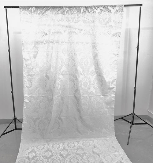 5 Feet Wide Damask Flocking Taffeta Backdrop Drape Curtain Panel, 1 Panel