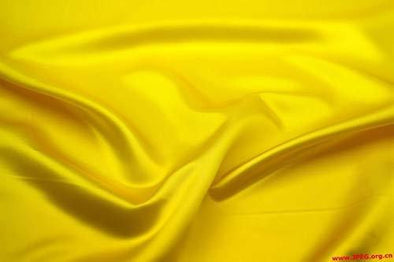 Yellow Heavy Shiny Bridal Satin Fabric for Wedding Dress, 60" inches wide sold by The Yard.