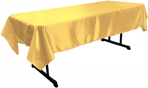 58" x 120" Rectangular Polyester Bridal Satin Table Tablecloth