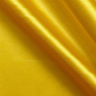 Yellow Matte Satin (Peau de Soie) Duchess Fabric Bridesmaid Dress 60" Wide Sold By The Yard.